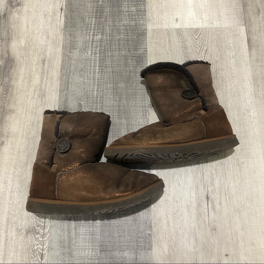 UGG Australia Brown Sparkle Suede Boots